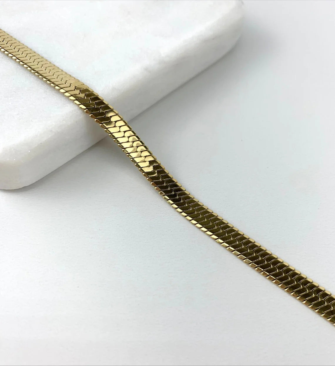 Chain Herringbone Link 6mm 14k Gold Filled. Bundle and Save. FREE SHIPPING on orders of $100 and over. Sam's Jewelry World USA.