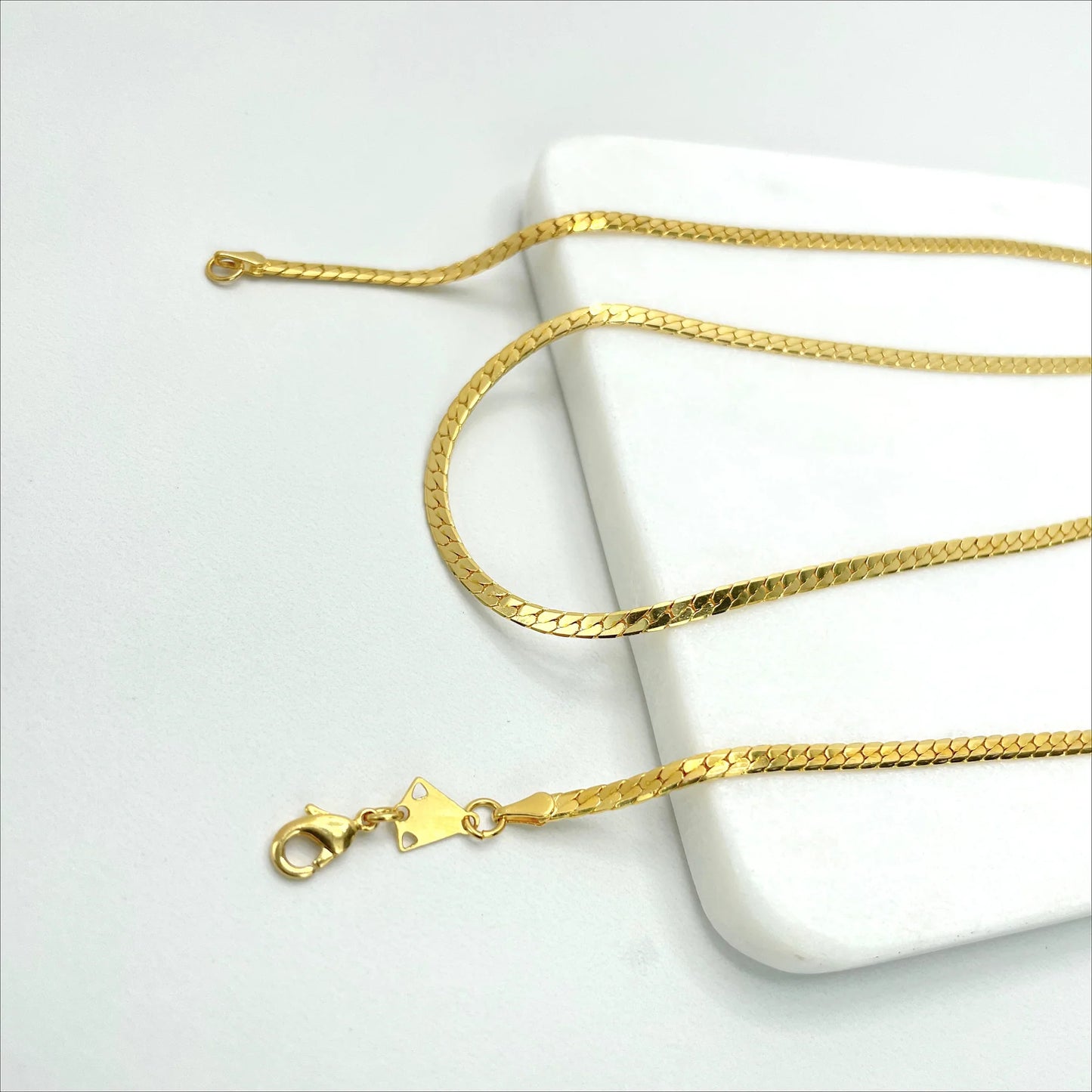 Chain Herringbone Link 3mm 20" - 18k Gold Filled. Bundle and Save. FREE SHIPPING on orders of $100 and over. Sam's Jewelry World USA.