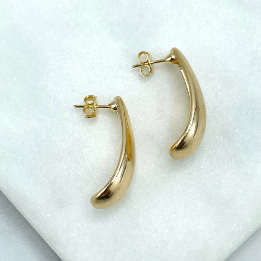Earrings Tear Shape Classic Elegant Minimalist Design18k Gold Filled