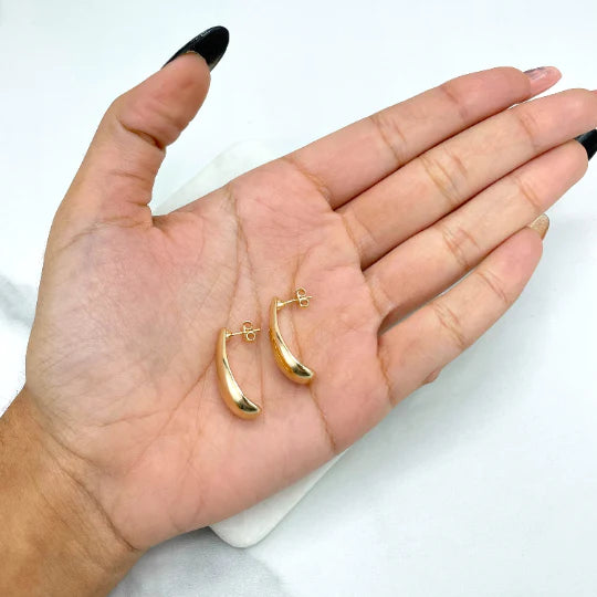 Earrings Tear Shape Classic Elegant Minimalist Design18k Gold Filled