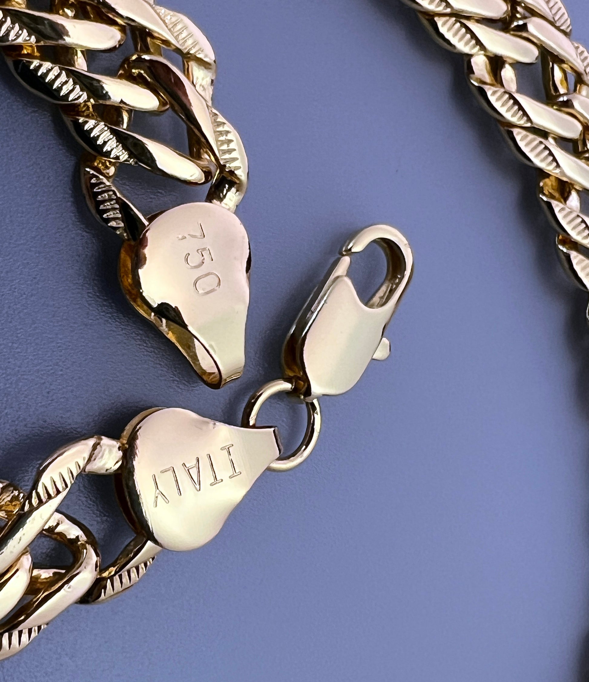 Chain, Bracelet, Ankle Bracelet, MATCHING. Double Layered Cuban Chain 18K Gold Filled Bundle and Save. FREE SHIPPING on orders of $100 and over.  Sam's Jewelry World USA.