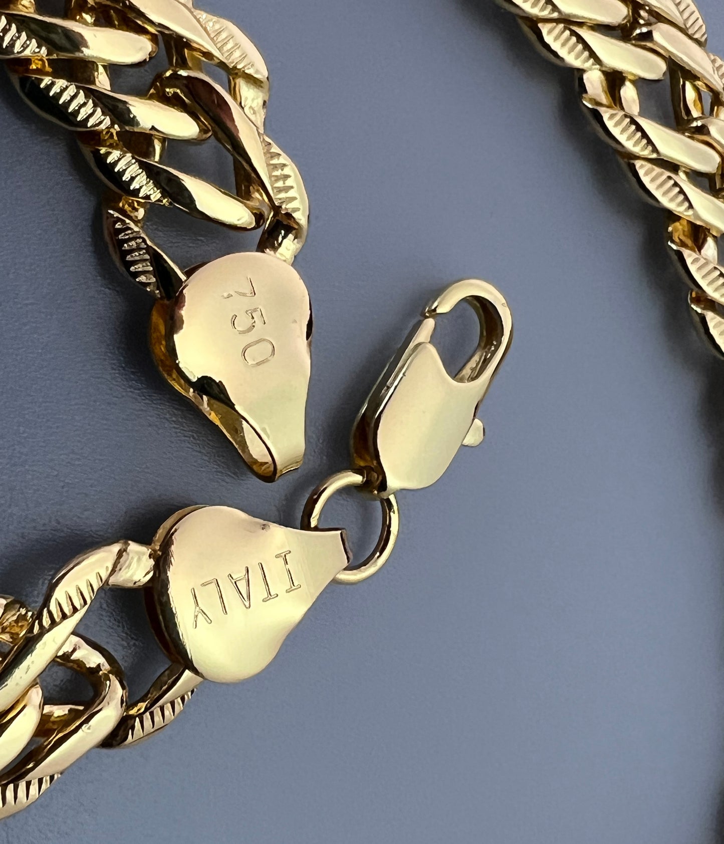 Chain, Bracelet, Ankle Bracelet, MATCHING. Double Layered Cuban Chain 18K Gold Filled Bundle and Save. FREE SHIPPING on orders of $100 and over.  Sam's Jewelry World USA.